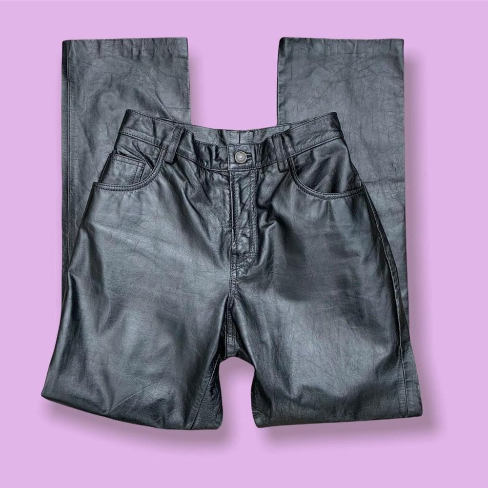 90s‎ GOTHIC LEATHER PANTS